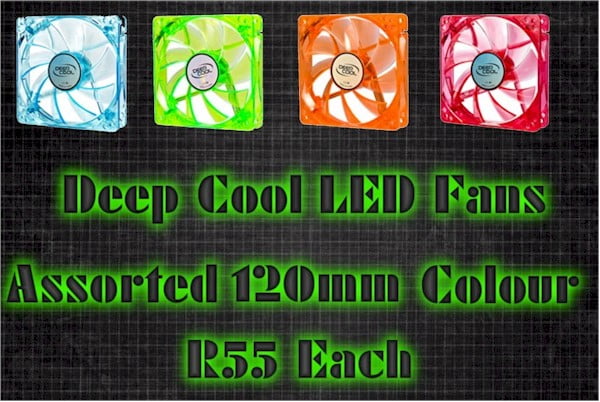 DeepCool colour LED 120mm fans