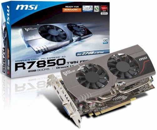 MSI Radeon HD7850 2GB OC Graphics Card