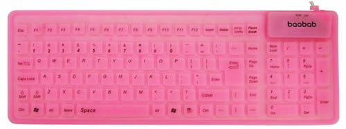 Baobab Acrobat Flexible Keyboard Pink