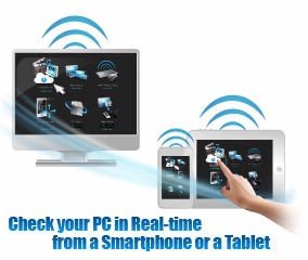 Remote networking via smartphone or tablet PC