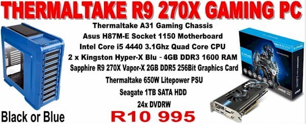 Thermaltake R9 270X Gaming PC