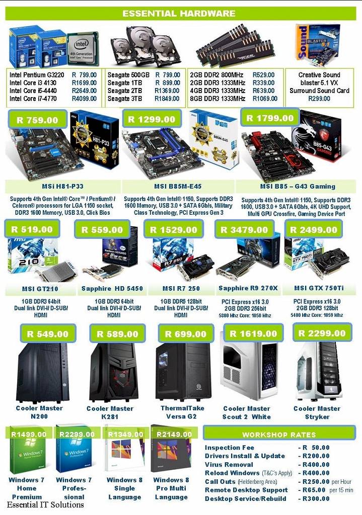 Essential IT Solutions June 2014 promotions p3