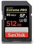 SanDisk Extreme PRO 512GB SD Card