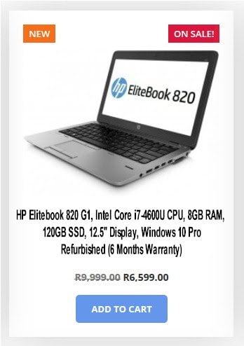 HP EliteBook 820 G1 refurb laptop