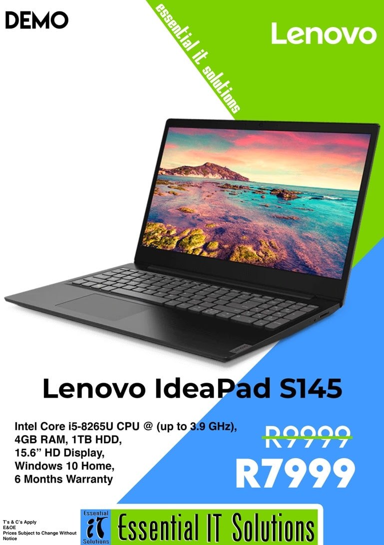 Lenovo IdeaPad S145 i5 laptop
