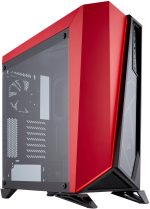 CH-CORB #1. Corsair Carbide Series SPEC-OMEGA Tempered Glass Mid-tower - Red/Black Desktop ATX Chassis