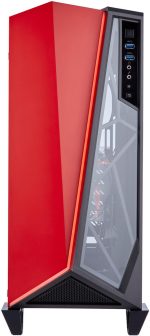 CH-CORB #5. Corsair Carbide Series SPEC-OMEGA Tempered Glass Mid-tower - Red/Black Desktop ATX Chassis