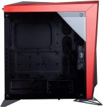CH-CORB #9. Corsair Carbide Series SPEC-OMEGA Tempered Glass Mid-tower - Red/Black Desktop ATX Chassis