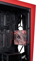 CH-CORB #12. Corsair Carbide Series SPEC-OMEGA Tempered Glass Mid-tower - Red/Black Desktop ATX Chassis