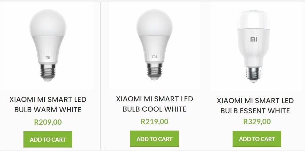 Xiaomi Smart LED bulb range 2022