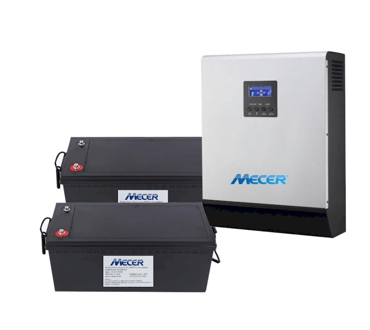 Other Computers & Networking Mecer Axpert 3VP 3000W 24V Inverter + 2 x Mecer 12v 200Ah Lithium