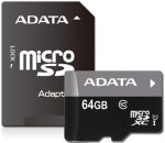 SD-64GACXU #2. Adata Premier 64GB microSDXC Card With Adapter - UHS-I Class 10