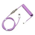 kb-cpz1_hmx0.jpg. Cooler Master Coiled Cable; Double-Sleeved; Purple; Type C