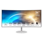 PROMP341CQ_wr_01.jpg. MSI PRO MP341CQ Professional Monitor 3440x1440 (UWQHD) VA 1ms 100Hz HDMI White