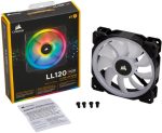 FA-120CLLR #3. Corsair LL120 Dual Light Loop RGB LED PWM Chassis Fan - 120mm