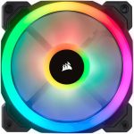 FA-120CLLRX3+CH #3. Corsair 120mm Dual Light Loop RGB LED PWM 3 Fan Pack with Lighting Node PRO