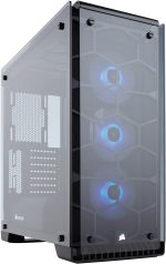 CH-C570XRGB #1. Corsair Crystal 570X RGB Tempered Glass, Premium Black ATX Mid Tower Desktop
