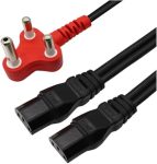 A32506-B #1. Dedicated PC316 Power Cable Kettle 2 Headed IEC 2.8M Red