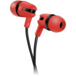 CNS-CEP4R. CANYON SEP-4, Stereo earphone with microphone, 1.2m flat cable, Red, 22*12*