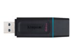 7b237f89-2a52-4562-a432-6bcaf55a9bfa.jpg. Kingston 64GB USB3.2 Gen 1 DataTraveler Exodia (Black + Teal)