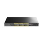GS2028PS4_wr_01.jpg. Cudy 24 Port Layer 2 Managed Gigabit PoE Switch