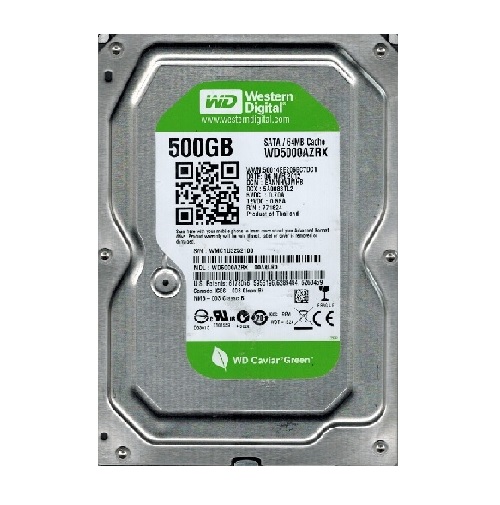 siproduct-721801-493142-14f4a0eb416eb33fc2671feb7e2a759f53b5a0a5 WD5000AZRX.jpg. 500GB WD Green 3.5" SATA 7200rpm 64MB Desktop HD