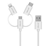IPLCU04WHT.jpg. 3-in-1 Cirago Sync Charge Cable (white) ***New Launch***