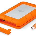STEZ500400.jpg. 500GB External LaCie Rugged (Thunderbolt) and USB-3 External Mobile SSD Drive (OEM Packaged/Not Retail)