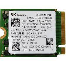 siproduct-722256-493655-eecd81c8fd453e12537b1c7d9590c64b31a21c1d HFM256GD3GX013N.jpg. 256GB SK Hynix, BC711, M.2, 2242, PCIe, NVME SSD