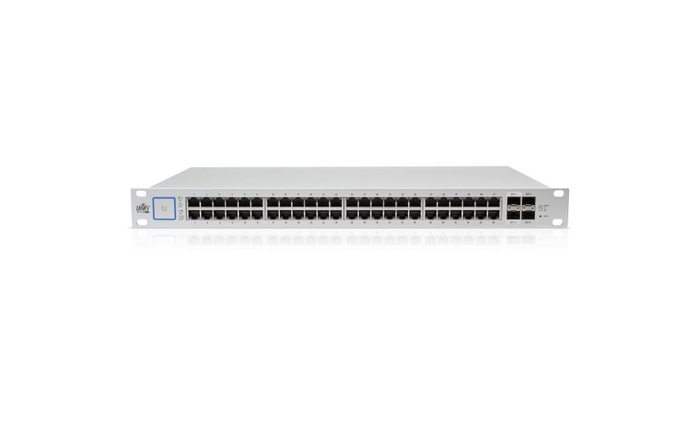 siproduct-722318-493721-3eeb23d615528013d41ea028d2e426e404f893b6 USW-PRO-48-POE.jpg. Ubiquiti UniFI 48 Port, 600W GBe 48PoE, 4SFP+ Managed Ubiquiti Network Switch