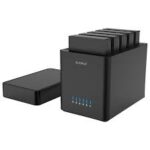DS500U3.jpg. ORICO 3.5", 5 Bay LFF, (Up to 90TB, with 18TB HDD support), Magnetic-type (Tool free), USB Type-3.0, Hard Drive Enclosure