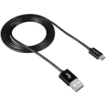 CNE-USBM1B. CANYON UM-1, Micro USB cable, 1M, Black, 15*8.2*1000mm, 0.018kg