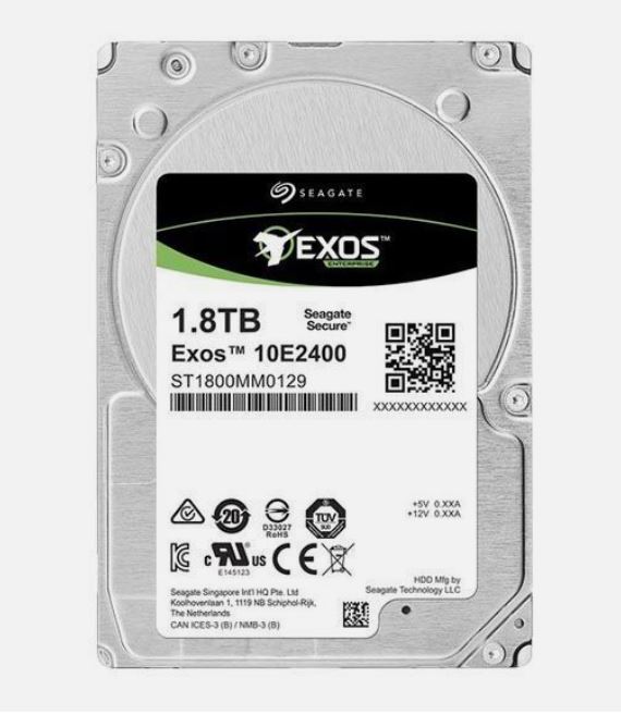 siproduct-755889-506753-45c3fe8d420cd858d1060e71bd2f6b7a60372fc0 ST1800MM0129.jpg. 1.8TB Seagate Enterprise, 10K RPM, SFF 2.5", SAS-2, 512e, 256GB Cache, 12Gbs Hard Drive