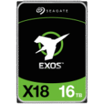 ST16000NM000J. 16TB Seagate Exos X18, Enterprise HDD, CMR, 3.5", Hyperscale SATA-6Gbs, 7200 RPM, 512e/4Kn FastFormat, Enhanced Caching HDD