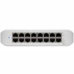 USW-LITE-16-POE-EU. UBIQUITI Lite 16 PoE; (8) GbE PoE+, (8) GbE ports; 45W total PoE availabili