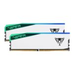 PATRIOT_PVER532G60C30KW_wr_01a.jpg. Patriot Viper Elite 5 RGB 32GB 6000MHz DDR5 Desktop Gaming Memory Kit - White