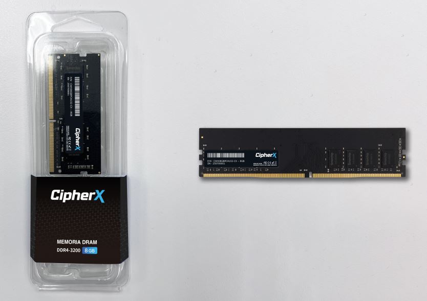 siproduct-771925-564713-a923e2baee8858e36320139a81bcdd62a54ca8b2 CX08GBNB4S32.jpg. 8GB CipherX Professional Series, DDR4 (3200Mhz) SODIMM CL16, Notebook Memory Module (Lifetime Warranty)
