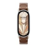 BHR07YJGL_Xiaomi-Smart-Band-10-Knitted-Silk-Strap-. Xiaomi Smart Band 10 Knitted Silk Strap - Feather Brown