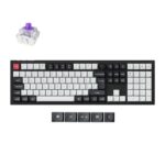 Q6H-M1_Keychron-Q6-HE-QMK-Full-size-Wireless-Custo. Keychron Q6 HE QMK Full-size Wireless Custom Mechanical Keyboard (Nebula Switch) – Carbon Black