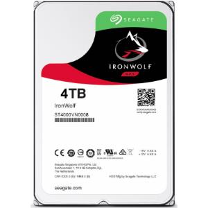 siproduct-779310-583486-9a560f92c3b6277bfc7fa8d2ef038d17b2a29bb7 ST4000VN008.jpg. 4TB Seagate IronWolf, NAS / Enterprise Series, 3.5" LFF, SATA-6Gbps, 64MB Cache Hard Drive
