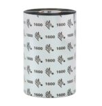 01600BK11045 #4. Zebra 1600 Standard Wax Ribbon | 110mm x 450m | 25mm Core for ZT Series