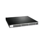 DGS_1210_52MP_aa34.jpg. D-Link 48 PoE 10/100/1000 ports + 4 SFP ports Metro Switch