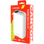 230224135834857893.jpg. CANYON PB - 301, Power bank 30000mAh Li-poly battery, Input Micro: DC5V/2A,
