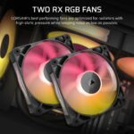 858bb2b186cba5f628a79c16bd4047fdadec67a7.webp. CORSAIR iCUE LINK TITAN 240 RX RGB Liquid CPU Cooler – RX120 RGB Fans – Fits Intel® LGA 1851/1700; AMD® AM5/AM4 – iCUE LINK Syst