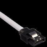 66962905_7681353380.png. Corsair Premium Sleeved SATA Data Cable Set with Straight Connectors; White; 30cm