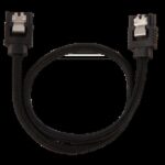 66558458_3353163718.png. Corsair Premium Sleeved SATA Data Cable Set with Straight Connectors; Black; 30cm