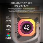 04a3d0c44a014bfad78af539c7bcab7b06fe25cd.webp. CORSAIR iCUE LINK TITAN 240 RX LCD White AIO; 240mm Radiator; Liquid CPU Cooler