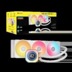 da355269a092fabebac1355ad18d1623cfc74f6e.webp. CORSAIR iCUE LINK TITAN 240 RX LCD White AIO; 240mm Radiator; Liquid CPU Cooler