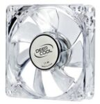 DC-XF80L #1. DeepCool XFAN 80mm Hydro Bearing Case Fan With Blue LED Lighting with High Quality Transparent Material and Low-noise operations - Clear Colour