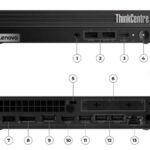 LTCM40QG51400T16256W+KBM #2. Lenovo M70q Gen 5 ThinkCentre Intel Core i5-14400T 16GB DDR5 RAM 256GB NVMe SSD Win 11 Pro Desktop Includes Keyboard and Mouse New